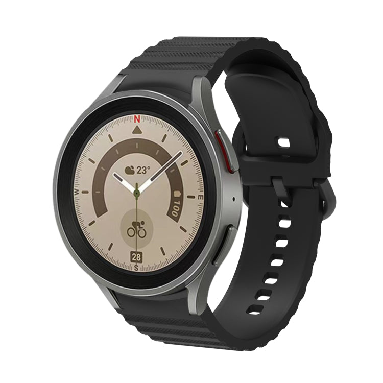 波浪點狀純色扣環矽膠錶帶，適用於 Samsung Galaxy Watch 5 / 5 Pro，Samsung Galaxy Watch 4