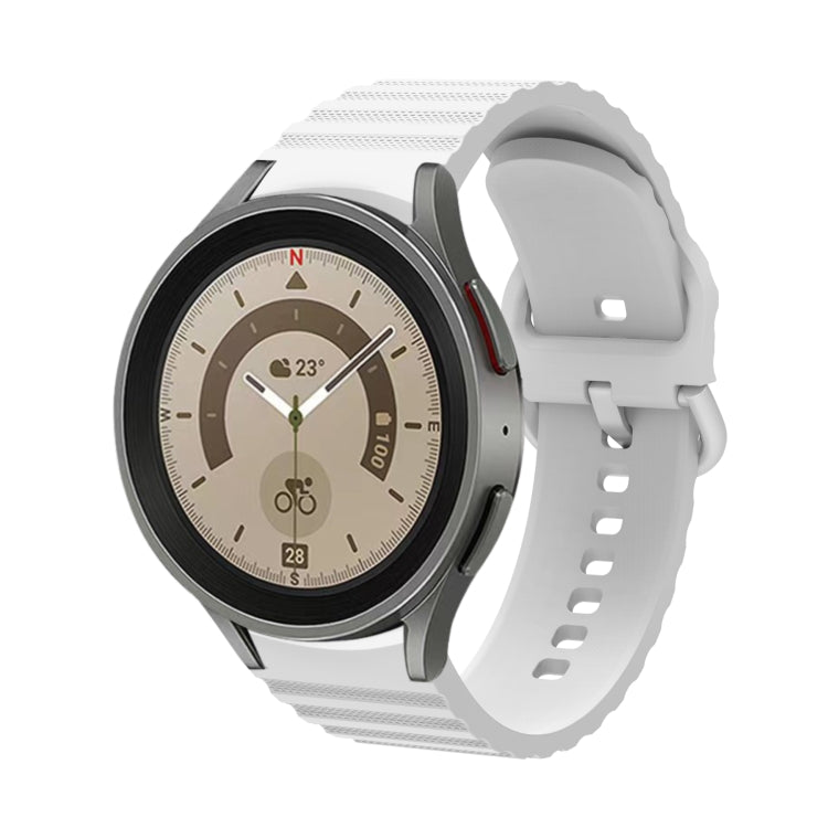 波浪點狀純色扣環矽膠錶帶，適用於 Samsung Galaxy Watch 5 / 5 Pro，Samsung Galaxy Watch 4