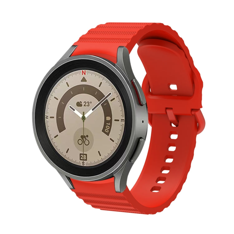 波浪點狀純色扣環矽膠錶帶，適用於 Samsung Galaxy Watch 5 / 5 Pro，Samsung Galaxy Watch 4