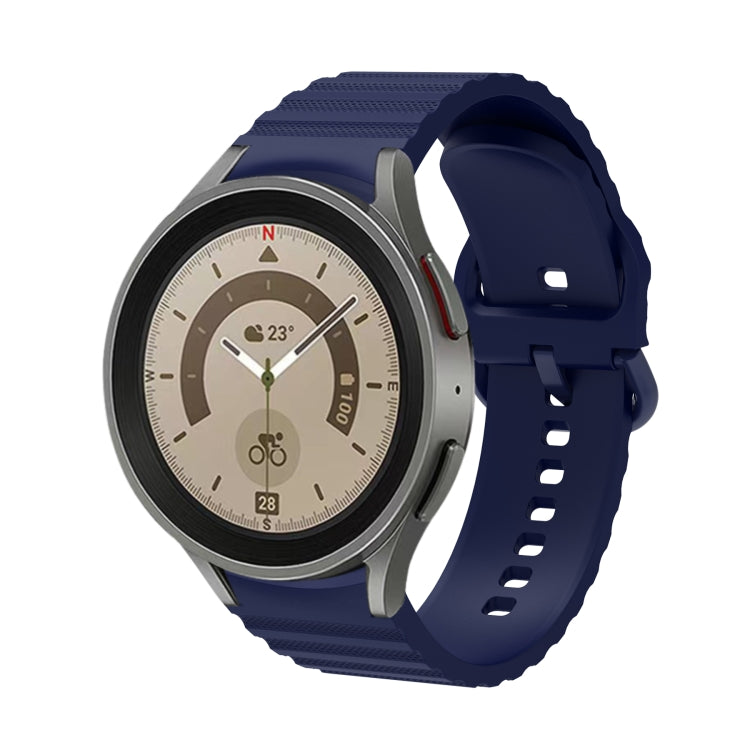 波浪點狀純色扣環矽膠錶帶，適用於 Samsung Galaxy Watch 5 / 5 Pro，Samsung Galaxy Watch 4