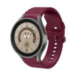 波浪點狀純色扣環矽膠錶帶，適用於 Samsung Galaxy Watch 5 / 5 Pro，Samsung Galaxy Watch 4