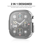 適用於 Apple Watch Ultra / Ultra 2 49mm ENKAY 全覆蓋透明軟 TPU 保護殼附螢幕保護膜