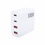 GaN 100W 雙 USB + 雙 USB-C/Type-C 多埠充電器，附 2米 Type-C 轉 Type-C 數據線組合，美國插頭，美國 / 歐盟插頭，美國 / 英國插頭，美國 / 澳洲插頭，美國 / 歐盟 / 英國插頭，美國 / 歐盟 / 英國 / 澳洲插頭