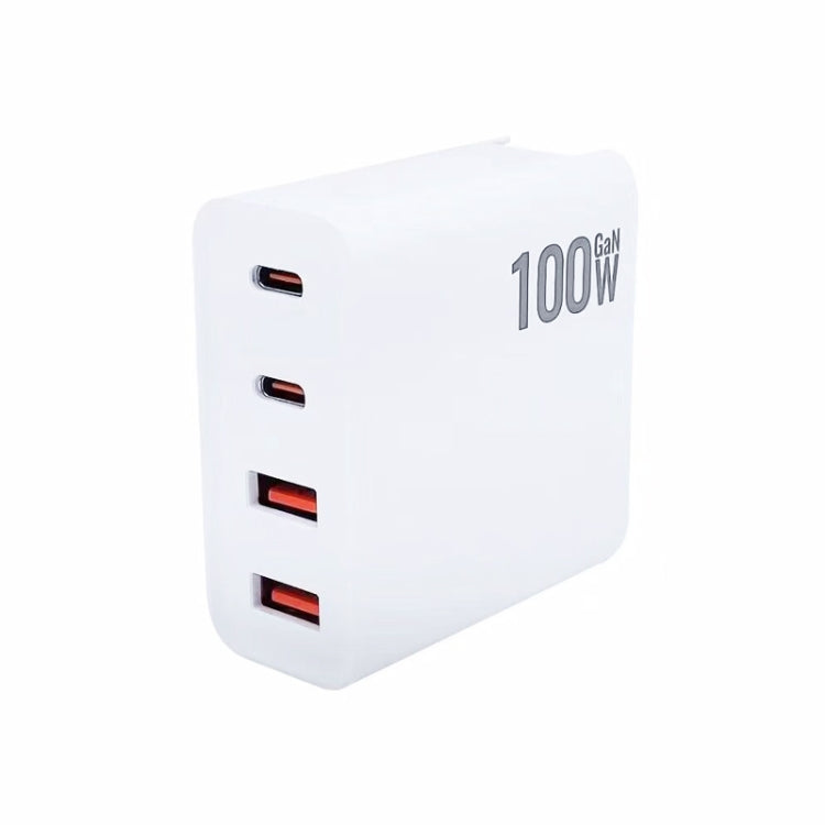GaN 100W 雙 USB + 雙 USB-C/Type-C 多埠充電器，附 2米 Type-C 轉 Type-C 數據線組合，美國插頭，美國 / 歐盟插頭，美國 / 英國插頭，美國 / 澳洲插頭，美國 / 歐盟 / 英國插頭，美國 / 歐盟 / 英國 / 澳洲插頭