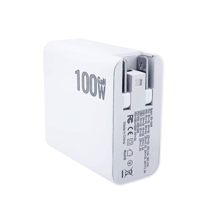 GaN 100W 雙 USB + 雙 USB-C/Type-C 多埠充電器，附 2米 Type-C 轉 Type-C 數據線組合，美國插頭，美國 / 歐盟插頭，美國 / 英國插頭，美國 / 澳洲插頭，美國 / 歐盟 / 英國插頭，美國 / 歐盟 / 英國 / 澳洲插頭