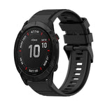 26mm Horizontal Texture Silicone Watch Band with Removal Tool, For Garmin Fenix 6X Sapphire, For Garmin Fenix 5X Sapphire, For Garmin Fenix 5X Plus, For Garmin Fenix 3, For Garmin Fenix 3 HR, For Garmin Fenix 3 Sapphire