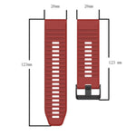 26mm Horizontal Texture Silicone Watch Band with Removal Tool, For Garmin Fenix 6X Sapphire, For Garmin Fenix 5X Sapphire, For Garmin Fenix 5X Plus, For Garmin Fenix 3, For Garmin Fenix 3 HR, For Garmin Fenix 3 Sapphire