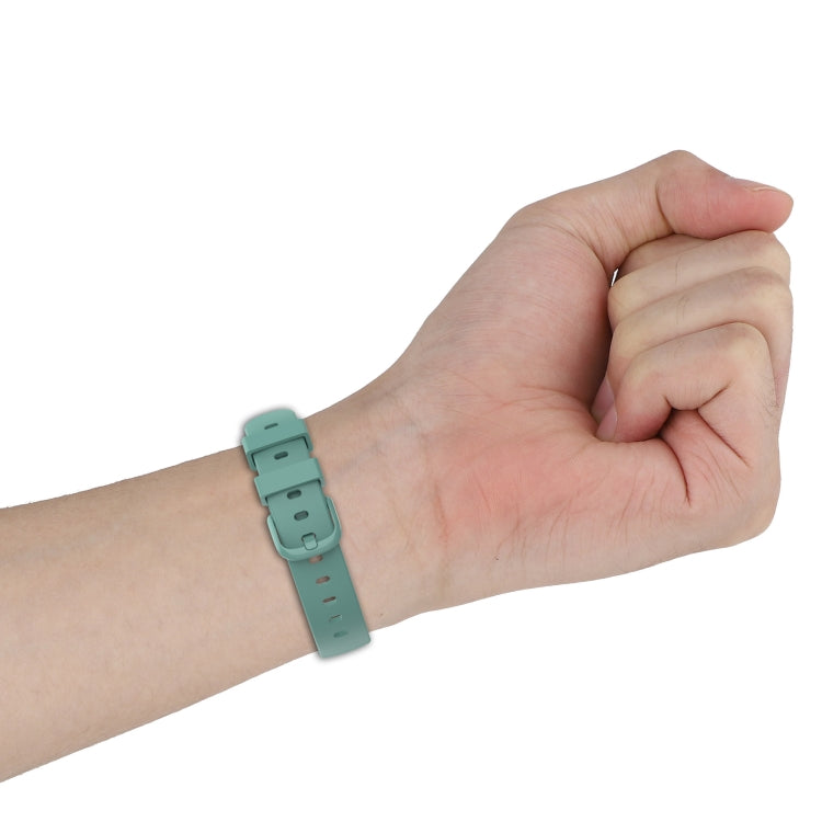 For Fitbit Inspire 3 Solid Color Silicone Watch Band, L, S