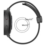 20mm Solid Color Magnetic Clasp Silicone Watch Band, For Amazfit Pop