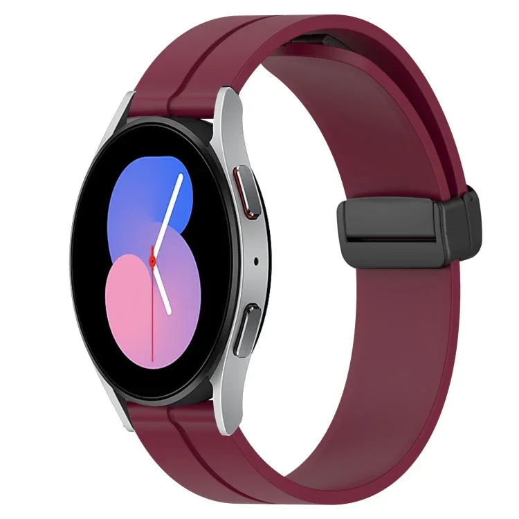 22mm Solid Color Magnetic Clasp Silicone Watch Band, For Samsung Galaxy Watch3 45mm, For Samsung Galaxy Watch 46mm, For Samsung Gear S3 Classic, For Samsung Gear S3 Frontier