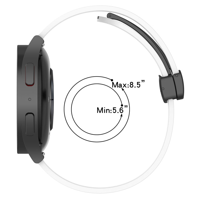 22mm Folding Magnetic Clasp Silicone Watch Band, For Huawei Watch 3 Pro, For Huawei GT2 Pro, For Huawei Watch GT 2E, For Huawei GT2 46mm