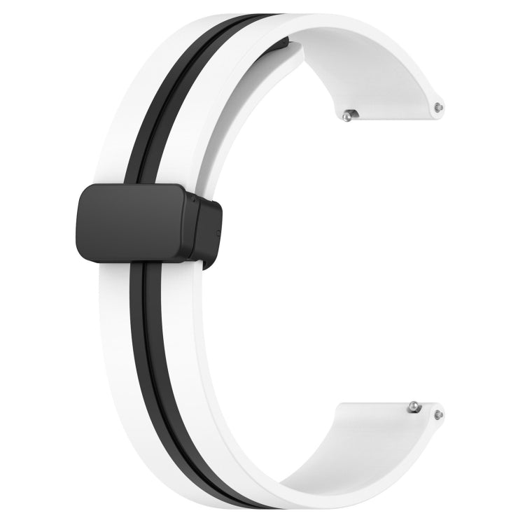 20mm Folding Magnetic Clasp Silicone Watch Band, For Huawei Watch GT3 Pro 43mm, For Huawei Watch GT3 42mm, For Huawei Watch GT2 42mm, For Huawei Watch 2