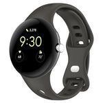 水滴瘦身蝴蝶扣純矽膠錶帶，適用於 Google Pixel Watch 4 / 3 / 2 / 1 41mm