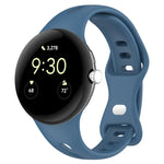 水滴瘦身蝴蝶扣純矽膠錶帶，適用於 Google Pixel Watch 4 / 3 / 2 / 1 41mm