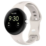 水滴瘦身蝴蝶扣純矽膠錶帶，適用於 Google Pixel Watch 4 / 3 / 2 / 1 41mm