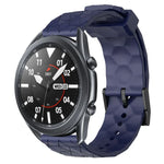 22mm 足球圖案純色矽膠錶帶，適用於 Samsung Galaxy Watch3 45mm，適用於 Samsung Galaxy Watch 46mm，適用於 Samsung Gear S3 Classic，適用於 Samsung Gear S3 Frontier