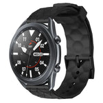 22mm 足球圖案純色矽膠錶帶，適用於 Samsung Galaxy Watch3 45mm，適用於 Samsung Galaxy Watch 46mm，適用於 Samsung Gear S3 Classic，適用於 Samsung Gear S3 Frontier