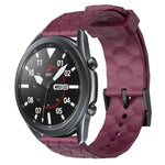 22mm 足球圖案純色矽膠錶帶，適用於 Samsung Galaxy Watch3 45mm，適用於 Samsung Galaxy Watch 46mm，適用於 Samsung Gear S3 Classic，適用於 Samsung Gear S3 Frontier