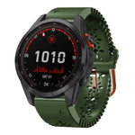 20mm Lady's Silicone Watch Band With Lace Punch, For Garmin Fenix 7S, For Garmin Fenix 7S Solar, For Garmin Fenix 7S Sapphire Solar, For Garmin Instinct 2S, For Garmin Fenix 6S, For Garmin Fenix 6S Pro