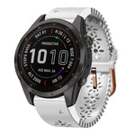 20mm Lady's Silicone Watch Band With Lace Punch, For Garmin Fenix 7S, For Garmin Fenix 7S Solar, For Garmin Fenix 7S Sapphire Solar, For Garmin Instinct 2S, For Garmin Fenix 6S, For Garmin Fenix 6S Pro