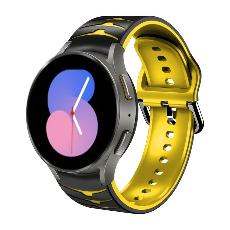 曲面紋理矽膠錶帶，適用於 Samsung Galaxy Watch 5 44mm、Samsung Galaxy Watch 5 40mm、Samsung Galaxy Watch 5 Pro 45mm