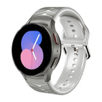曲面紋理矽膠錶帶，適用於 Samsung Galaxy Watch 5 44mm、Samsung Galaxy Watch 5 40mm、Samsung Galaxy Watch 5 Pro 45mm