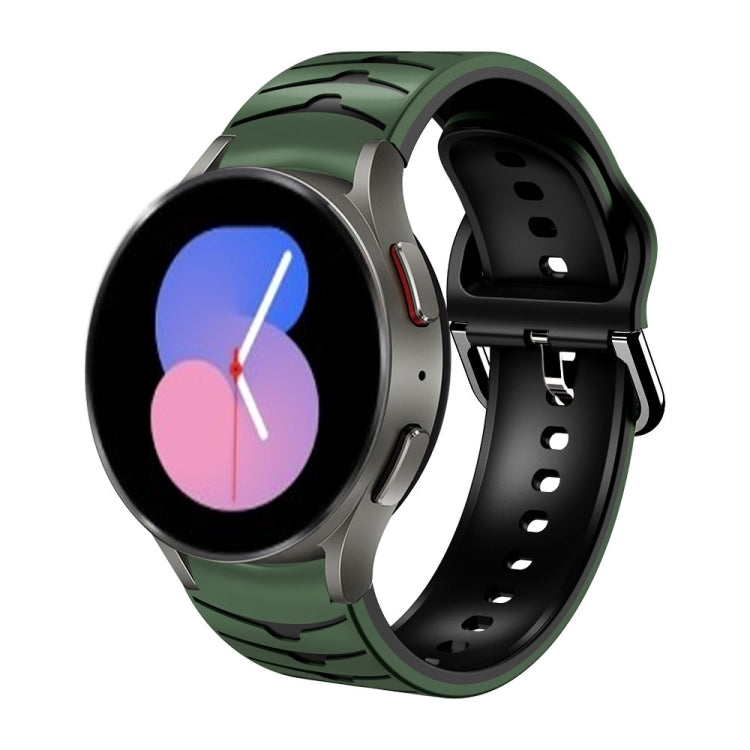 曲面紋理矽膠錶帶，適用於 Samsung Galaxy Watch 5 44mm、Samsung Galaxy Watch 5 40mm、Samsung Galaxy Watch 5 Pro 45mm