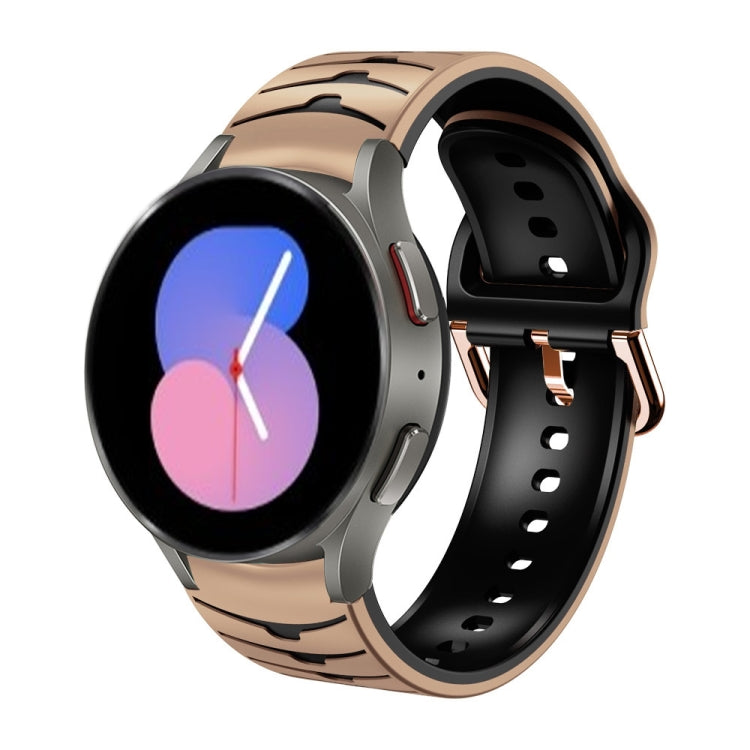 曲面紋理矽膠錶帶，適用於 Samsung Galaxy Watch 5 44mm、Samsung Galaxy Watch 5 40mm、Samsung Galaxy Watch 5 Pro 45mm