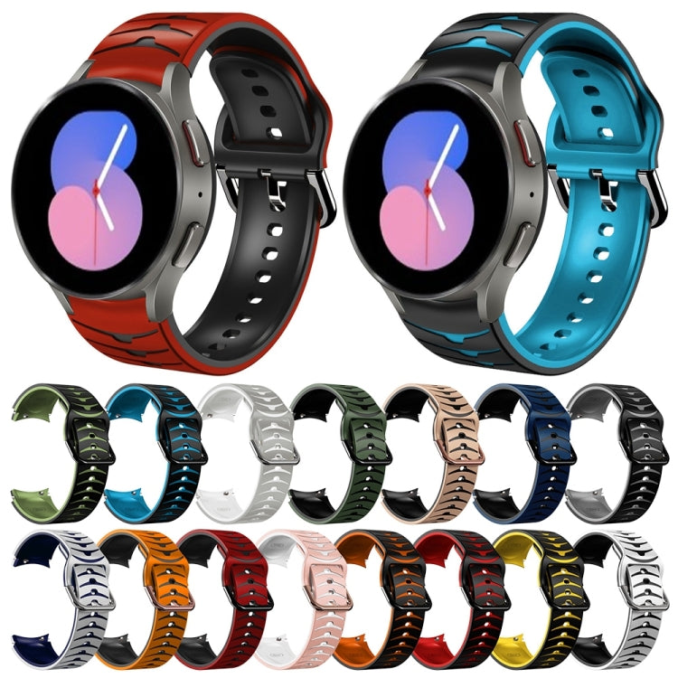 曲面紋理矽膠錶帶，適用於 Samsung Galaxy Watch 5 44mm、Samsung Galaxy Watch 5 40mm、Samsung Galaxy Watch 5 Pro 45mm