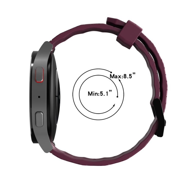 曲面紋理矽膠錶帶，適用於 Samsung Galaxy Watch 5 44mm、Samsung Galaxy Watch 5 40mm、Samsung Galaxy Watch 5 Pro 45mm