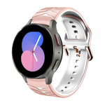曲面紋理矽膠錶帶，適用於 Samsung Galaxy Watch 5 44mm、Samsung Galaxy Watch 5 40mm、Samsung Galaxy Watch 5 Pro 45mm