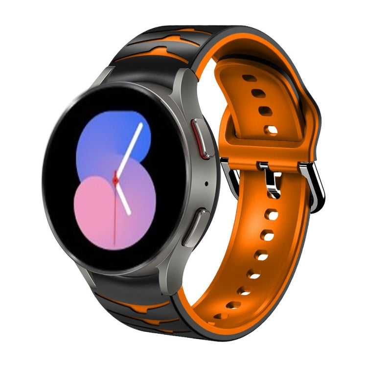 曲面紋理矽膠錶帶，適用於 Samsung Galaxy Watch 5 44mm、Samsung Galaxy Watch 5 40mm、Samsung Galaxy Watch 5 Pro 45mm