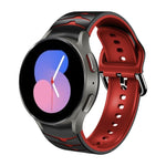 曲面紋理矽膠錶帶，適用於 Samsung Galaxy Watch 5 44mm、Samsung Galaxy Watch 5 40mm、Samsung Galaxy Watch 5 Pro 45mm