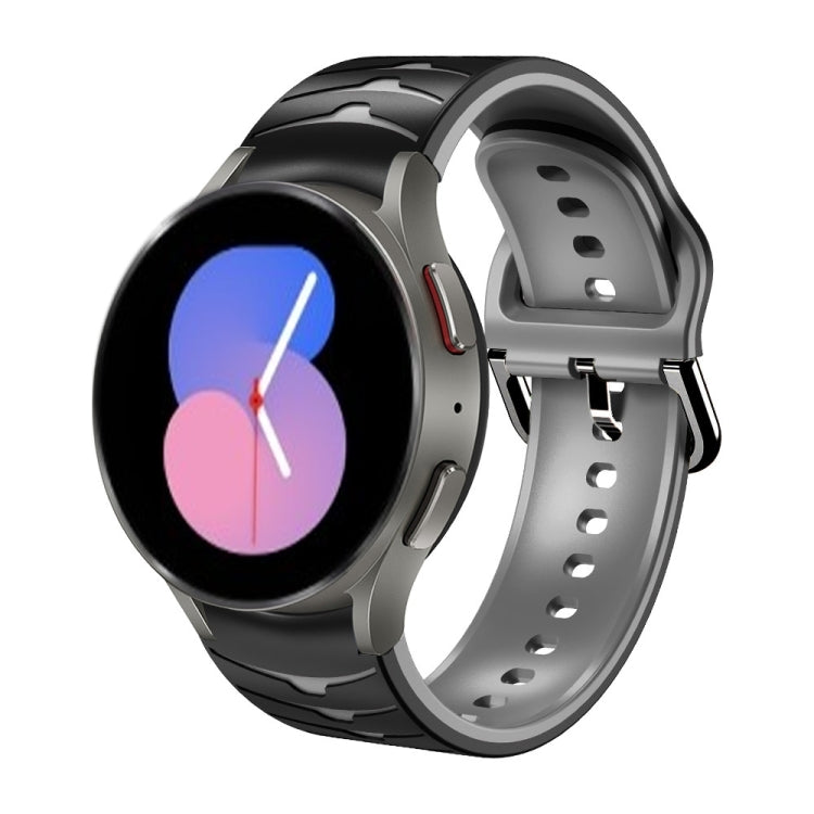 曲面紋理矽膠錶帶，適用於 Samsung Galaxy Watch 5 44mm、Samsung Galaxy Watch 5 40mm、Samsung Galaxy Watch 5 Pro 45mm