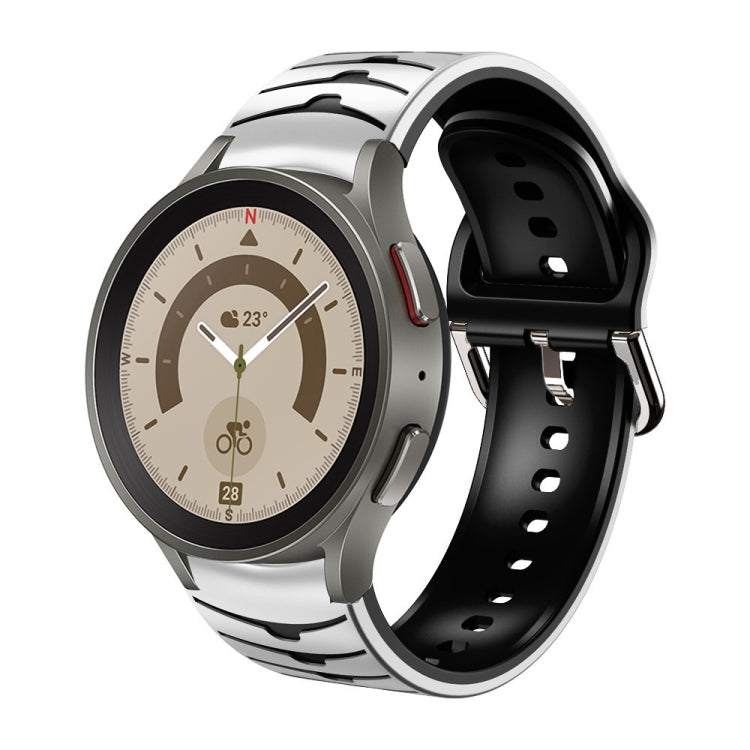 曲面紋理矽膠錶帶，適用於 Samsung Galaxy Watch 5 44mm、Samsung Galaxy Watch 5 40mm、Samsung Galaxy Watch 5 Pro 45mm