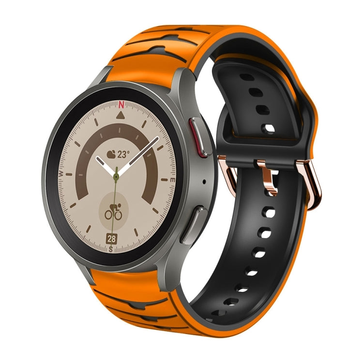 曲面紋理矽膠錶帶，適用於 Samsung Galaxy Watch 5 44mm、Samsung Galaxy Watch 5 40mm、Samsung Galaxy Watch 5 Pro 45mm