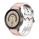 曲面紋理矽膠錶帶，適用於 Samsung Galaxy Watch 5 44mm、Samsung Galaxy Watch 5 40mm、Samsung Galaxy Watch 5 Pro 45mm