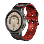 曲面紋理矽膠錶帶，適用於 Samsung Galaxy Watch 5 44mm、Samsung Galaxy Watch 5 40mm、Samsung Galaxy Watch 5 Pro 45mm