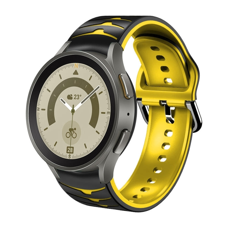 曲面紋理矽膠錶帶，適用於 Samsung Galaxy Watch 5 44mm、Samsung Galaxy Watch 5 40mm、Samsung Galaxy Watch 5 Pro 45mm
