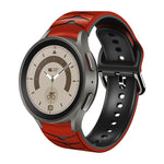 曲面紋理矽膠錶帶，適用於 Samsung Galaxy Watch 5 44mm、Samsung Galaxy Watch 5 40mm、Samsung Galaxy Watch 5 Pro 45mm