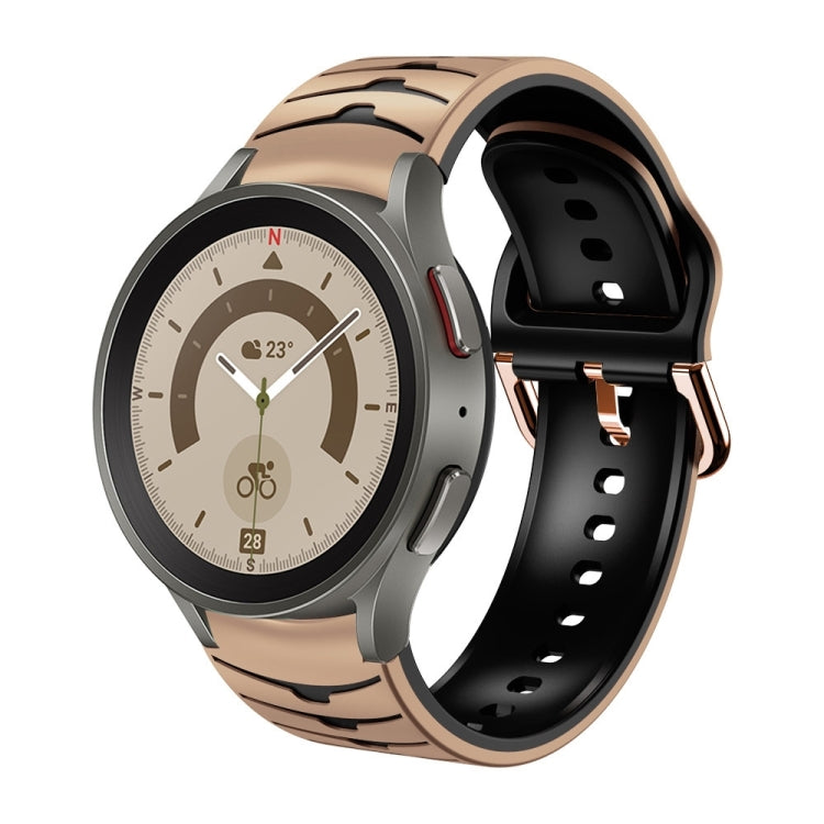 曲面紋理矽膠錶帶，適用於 Samsung Galaxy Watch 5 44mm、Samsung Galaxy Watch 5 40mm、Samsung Galaxy Watch 5 Pro 45mm