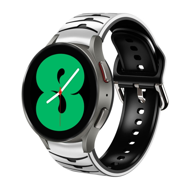 曲面紋理矽膠錶帶，適用於 Samsung Galaxy Watch 4 44mm、Samsung Galaxy Watch 4 40mm、Samsung Galaxy Watch 4 Classic 42mm