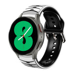 曲面紋理矽膠錶帶，適用於 Samsung Galaxy Watch 4 44mm、Samsung Galaxy Watch 4 40mm、Samsung Galaxy Watch 4 Classic 42mm