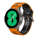 曲面紋理矽膠錶帶，適用於 Samsung Galaxy Watch 4 44mm、Samsung Galaxy Watch 4 40mm、Samsung Galaxy Watch 4 Classic 42mm