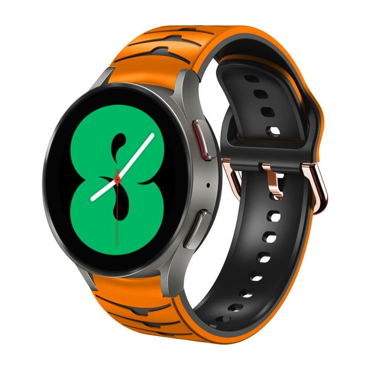 曲面紋理矽膠錶帶，適用於 Samsung Galaxy Watch 4 44mm、Samsung Galaxy Watch 4 40mm、Samsung Galaxy Watch 4 Classic 42mm
