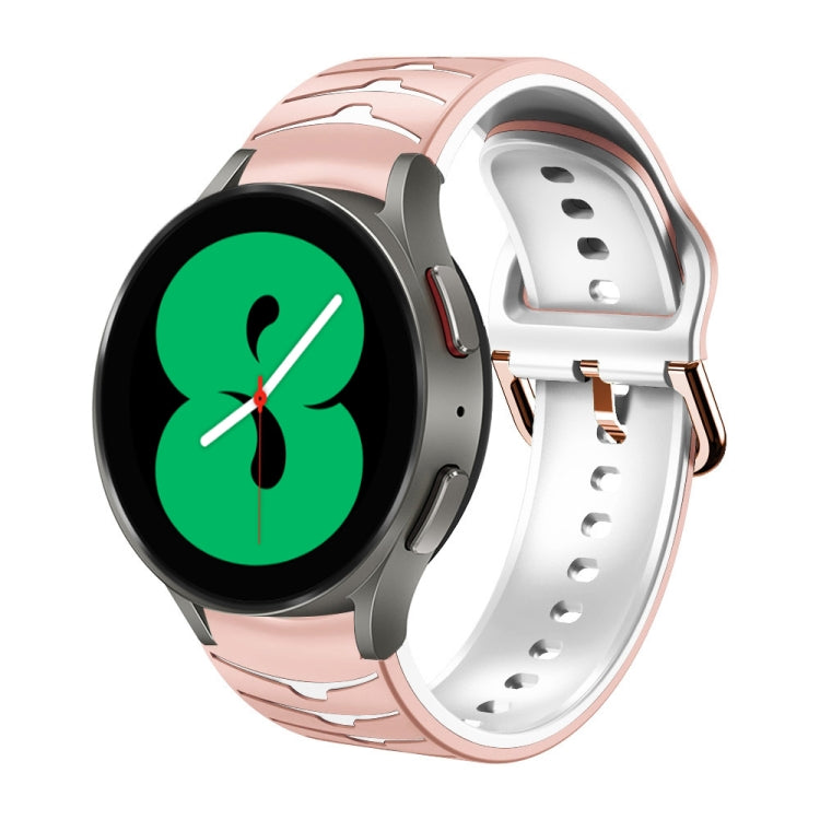 曲面紋理矽膠錶帶，適用於 Samsung Galaxy Watch 4 44mm、Samsung Galaxy Watch 4 40mm、Samsung Galaxy Watch 4 Classic 42mm
