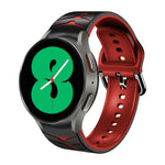 曲面紋理矽膠錶帶，適用於 Samsung Galaxy Watch 4 44mm、Samsung Galaxy Watch 4 40mm、Samsung Galaxy Watch 4 Classic 42mm