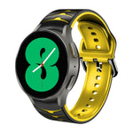 曲面紋理矽膠錶帶，適用於 Samsung Galaxy Watch 4 44mm、Samsung Galaxy Watch 4 40mm、Samsung Galaxy Watch 4 Classic 42mm