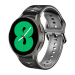 曲面紋理矽膠錶帶，適用於 Samsung Galaxy Watch 4 44mm、Samsung Galaxy Watch 4 40mm、Samsung Galaxy Watch 4 Classic 42mm