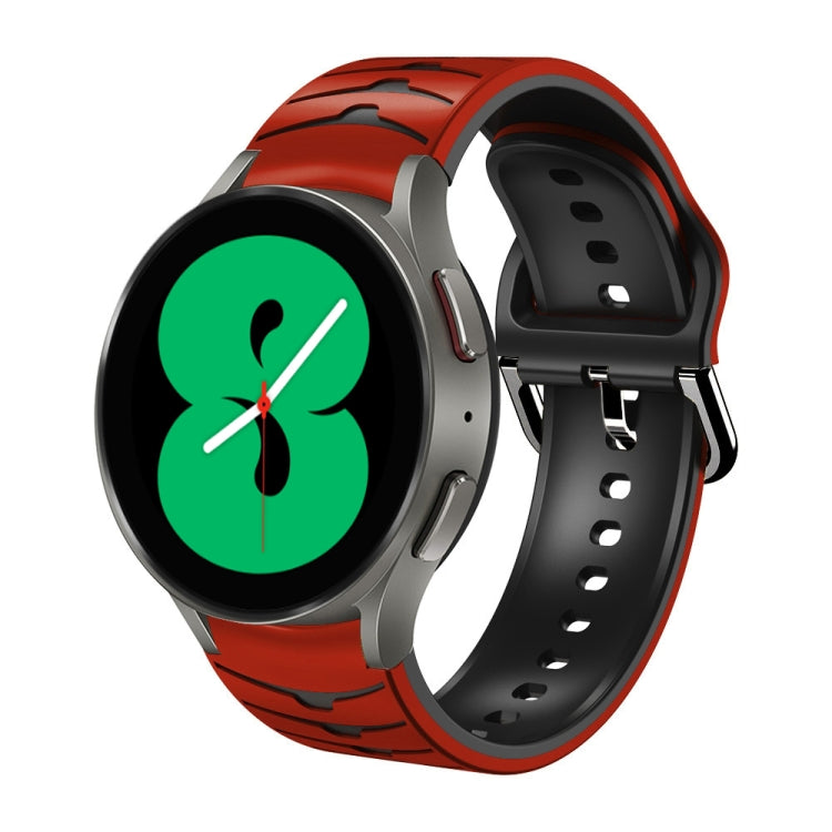 曲面紋理矽膠錶帶，適用於 Samsung Galaxy Watch 4 44mm、Samsung Galaxy Watch 4 40mm、Samsung Galaxy Watch 4 Classic 42mm